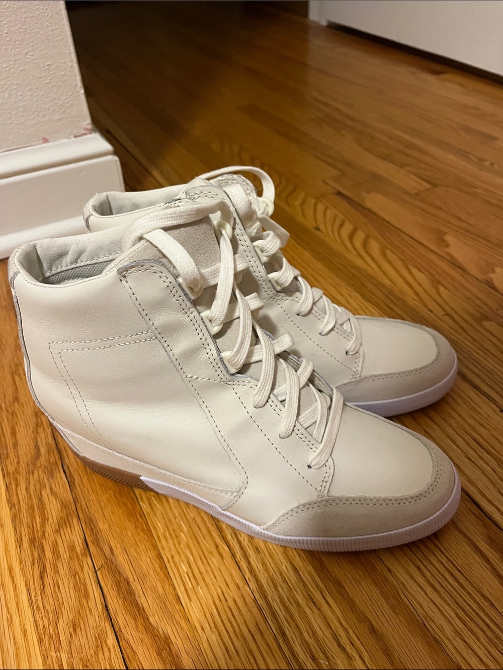 Sorel Cream High-Top Women's Sneakers